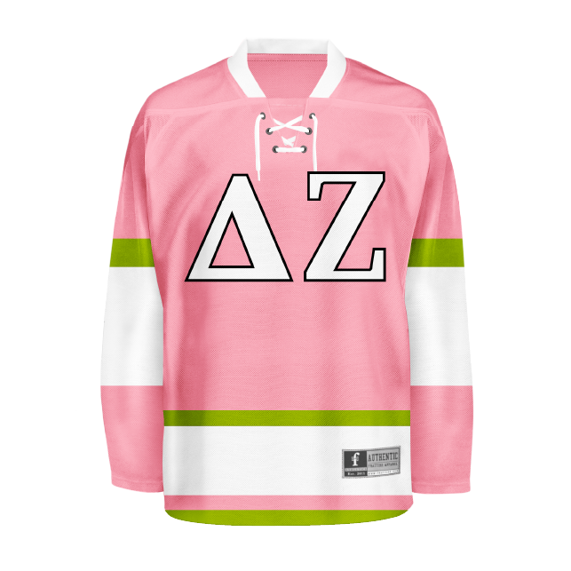 Delta Zeta Pink Hockey Jersey
