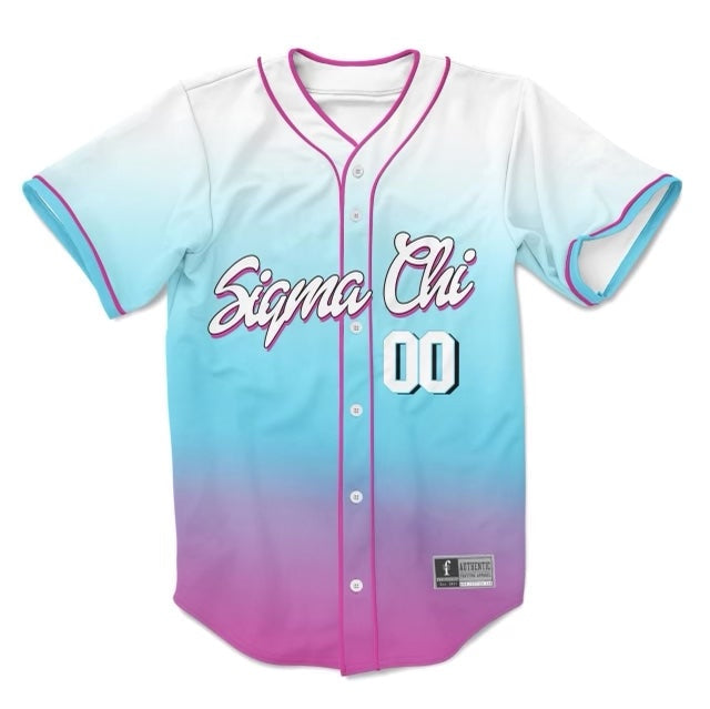 Sigma Chi Miami Vice Baseball Jerseys