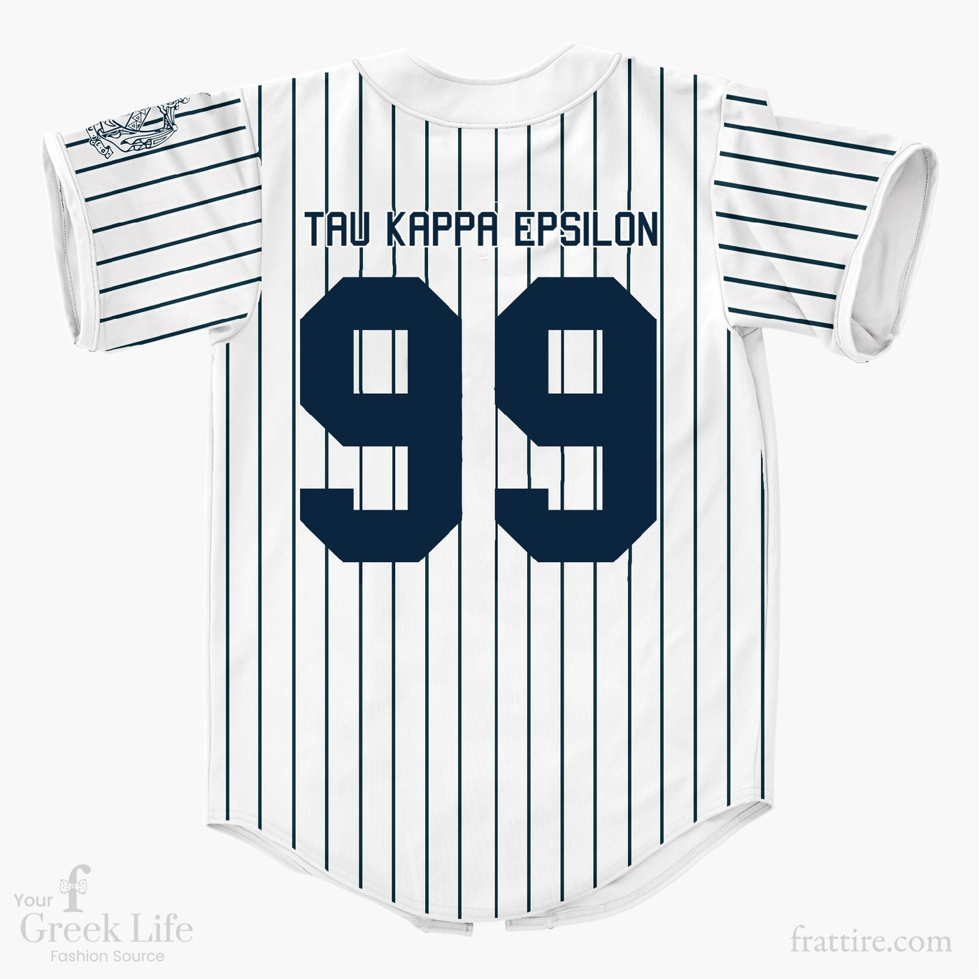 Kappa Pinstripe Button Up Baseball Jersey 3XL