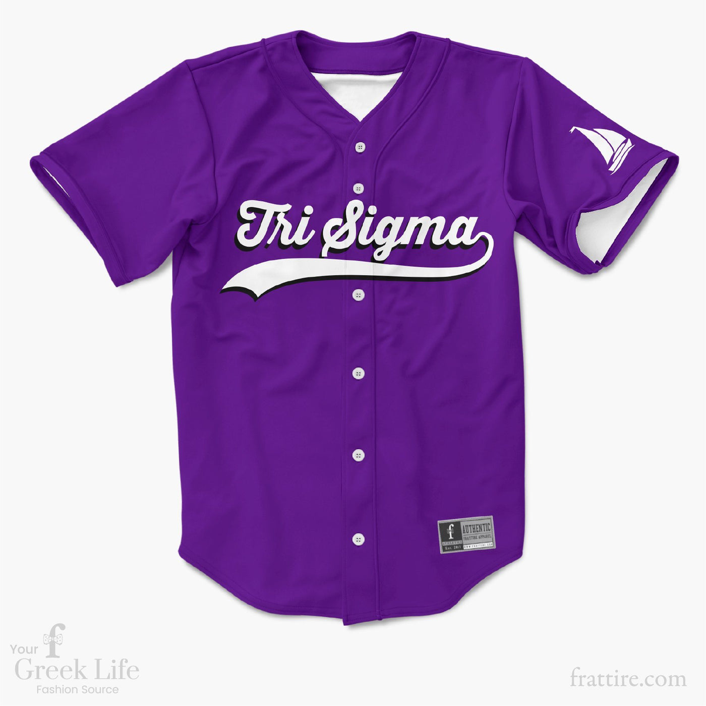 Phi Kappa Sigma Retro V-Neck Baseball Jersey